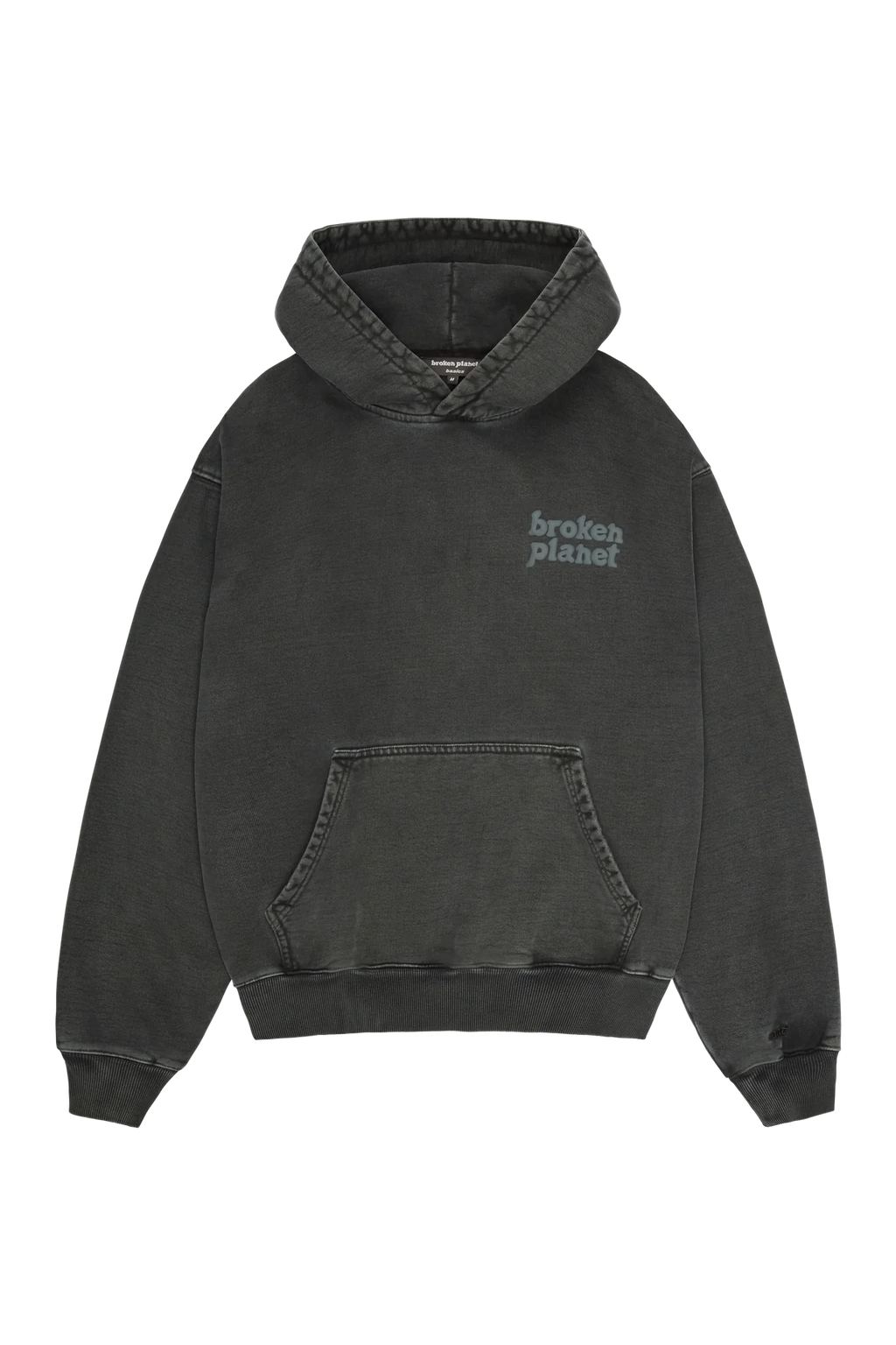 Broken Planet Basics Washed Soot Black Hoodie