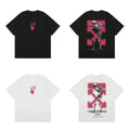 Off-White Pink Skeleton Arrow Cross Print Short Sleeve T-Shirt