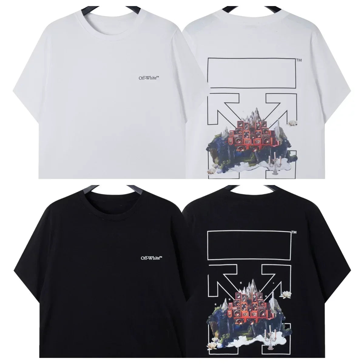 Off-White City Building Arrow Graphic Short Sleeve T-Shirt
