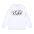 Off-White White Spray Splatter Logo Crewneck Sweatshirt